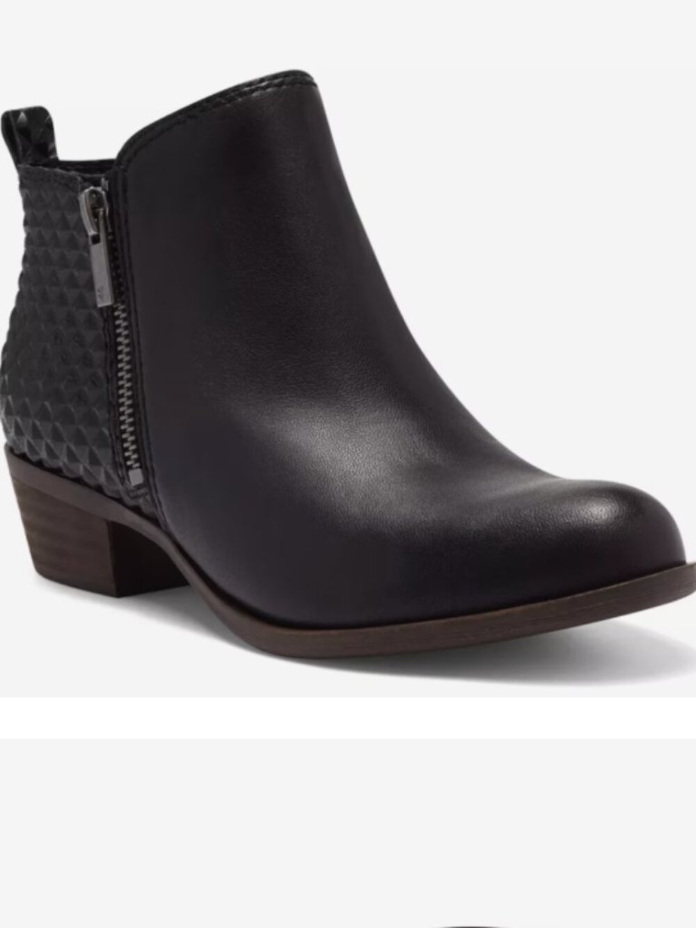 Lucky Brand | Textured Leather Ankle Boots | 6M | Worn 2-3 times